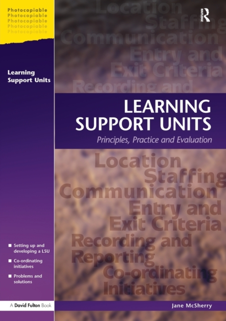 Learning Support Units : Principles, Practice and Evaluation, Paperback / softback Book