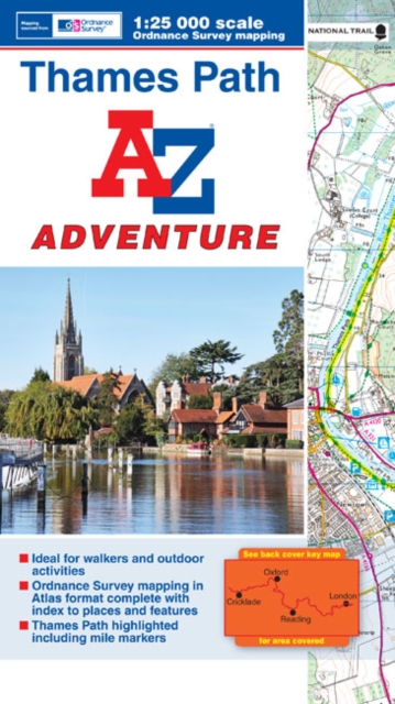 Thames Path Adventure Atlas, Paperback Book