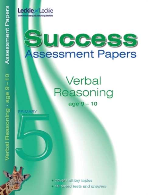 Verbal Reasoning Assessment Papers 9-10 : Age 9-10, Paperback Book