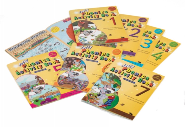 Jolly Phonics Activity Books 1-7 : In Print Letters (American English edition), Paperback Book