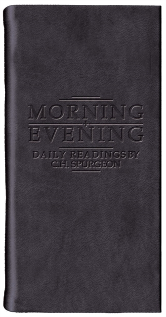 Morning And Evening - Matt Black, Leather / fine binding Book