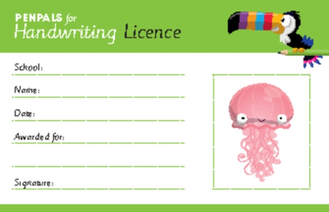 Penpals for Handwriting Pen Licence Cards (pack of 200), Loose-leaf Book