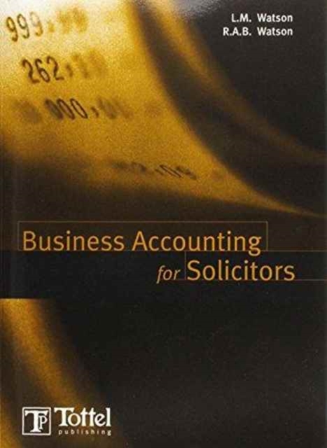 Business Accounting for Solicitors, Paperback Book