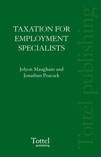 Taxation for Employment Specialists, Paperback Book