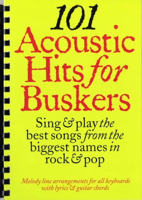 101 Acoustic Hits for Buskers, Book Book