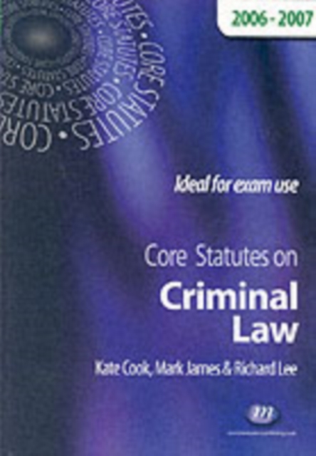 Core Statutes on Criminal Law, Paperback Book