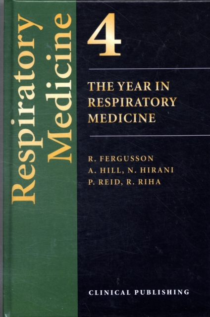 Respiratory Medicine : v. 4, Hardback Book