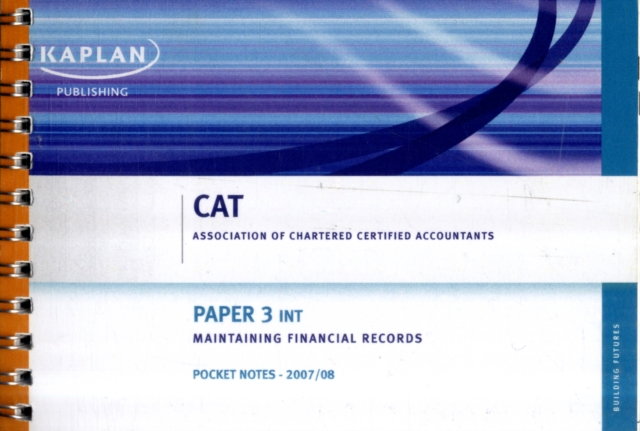 (INT) Maintaining Financial Records - Pocket Notes, Paperback Book