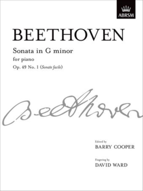 Sonata in G minor, Op. 49 No. 1 (Sonate facile) : from Vol. I, Sheet music Book