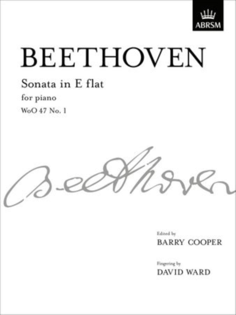 Sonata in E flat, WoO 47 No. 1 : from Vol. I, Sheet music Book