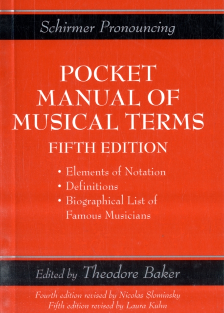 Schirmer's Handy Book of Musical Terms and Phrases, Paperback / softback Book