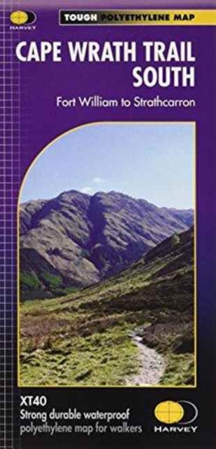 Cape Wrath Trail South : Fort William to Srathcarron, Sheet map, folded Book