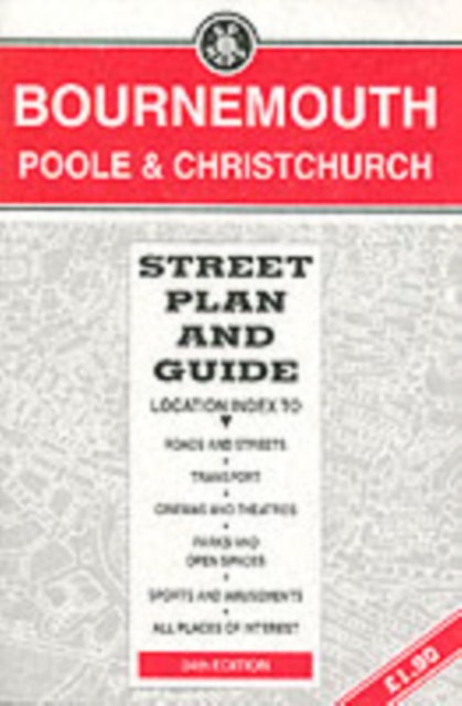 Bournemouth/Poole : Street Plan and Guide, Sheet map, folded Book