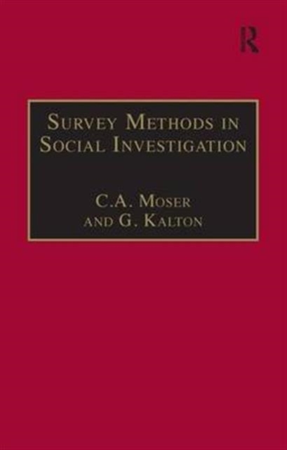 Survey Methods in Social Investigation, Paperback / softback Book