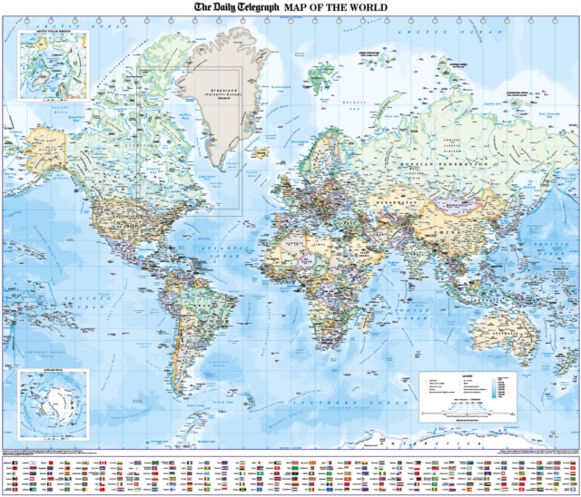 The Daily Telegraph Wall Map of the World, Sheet map Book