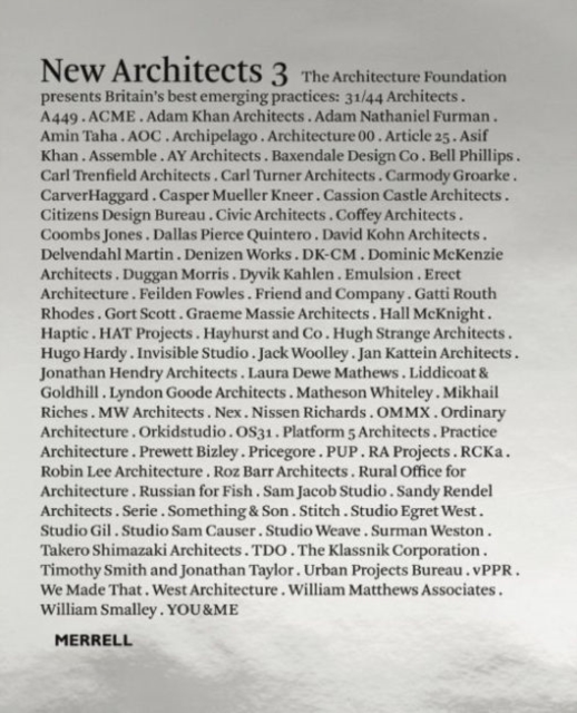 New Architects 3: Britain's Best Emerging Practices, Hardback Book