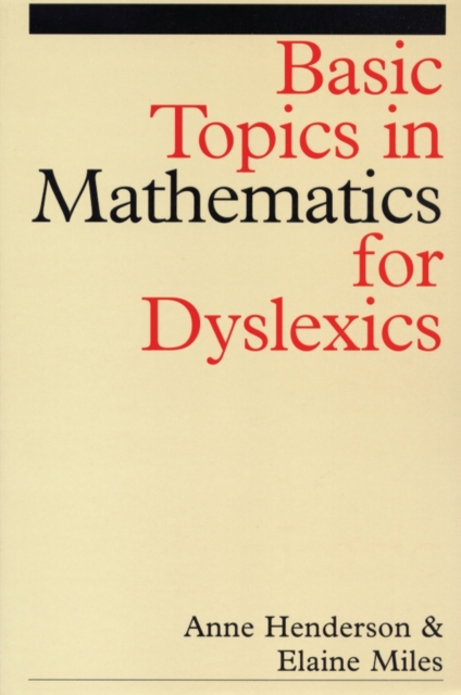 Basic Topics in Mathematics for Dyslexia, Paperback / softback Book