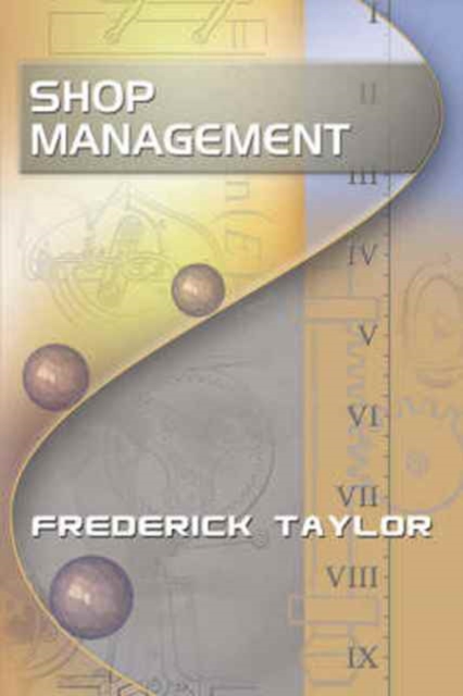Shop Management, by Frederick Taylor, Paperback / softback Book