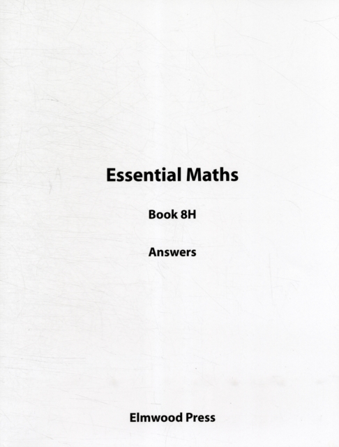 Essential Maths 8H Answers, Paperback / softback Book