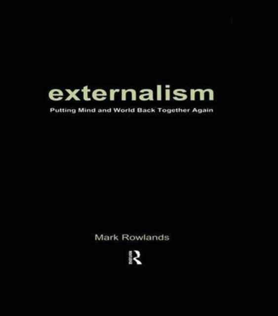 Externalism, Hardback Book