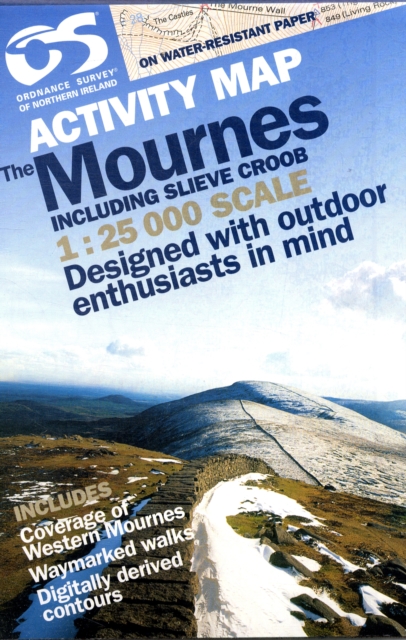 Mournes Activity (inc Croob), Sheet map, folded Book