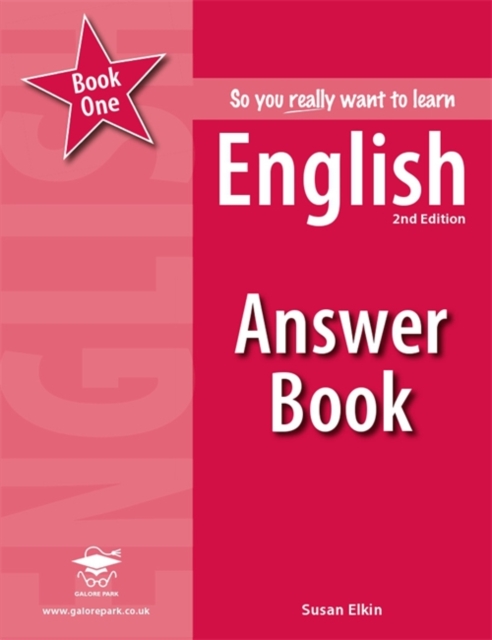So you really want to learn English Book 1 Answer Book, Paperback Book