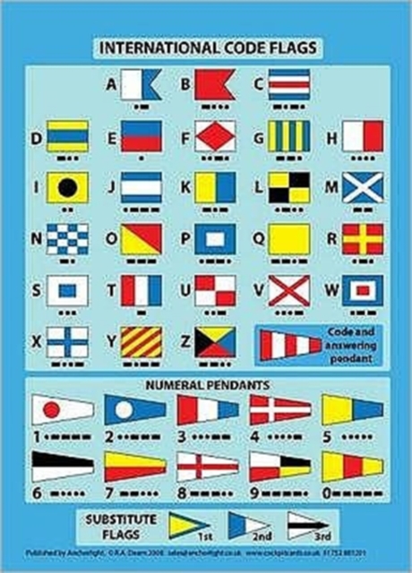 International Code Flags : Encapsulated Card with Meanings on Reverse, Cards Book
