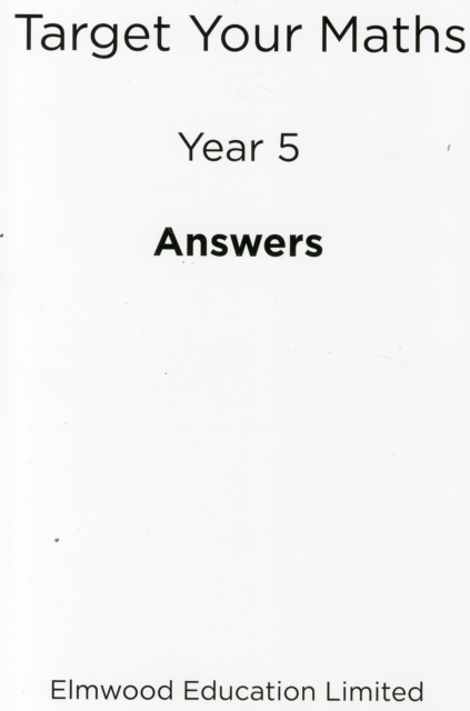 Target Your Maths Year 5 Answer Book, Paperback / softback Book