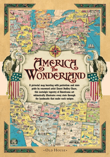 America the Wonderland map, 1941 : A Pictorial Map of the United States, Sheet map Book