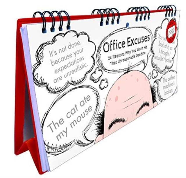 Office Excuses Flip Book, Spiral bound Book