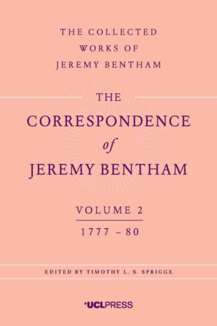 The Correspondence of Jeremy Bentham, Volume 2 : 1777 to 1780, Paperback / softback Book