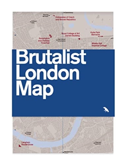 Brutalist London Map : Guide to Brutalist architecture in London - 2nd edition, Sheet map, folded Book