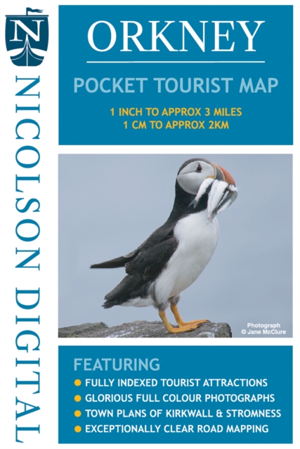 Nicolson Orkney Pocket Tourist Map, Sheet map, folded Book