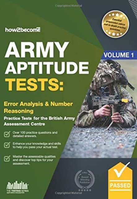 Army Aptitude Tests: : Error Analysis & Number Reasoning for the British Army Assessment Centre, Paperback / softback Book