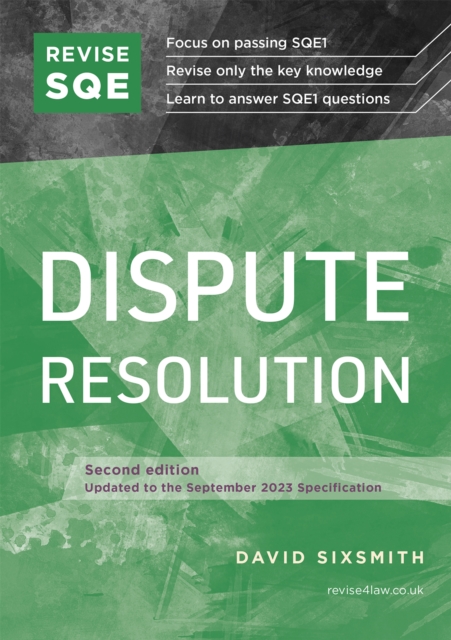 Revise SQE Dispute Resolution : SQE1 Revision Guide 2nd ed, Paperback / softback Book