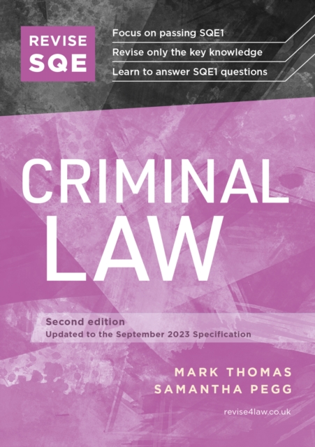 Revise SQE Criminal Law : SQE1 Revision Guide 2nd ed, EPUB eBook