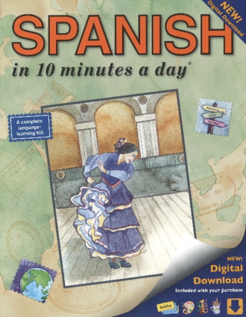SPANISH in 10 minutes a day® : New Digital Download, Paperback / softback Book