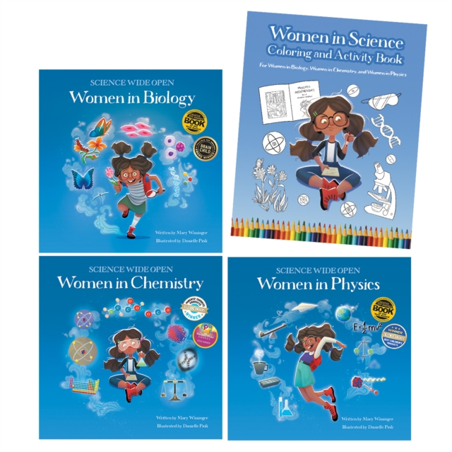 Women in Science Paperback Book Set with Coloring and Activity Book, Paperback / softback Book