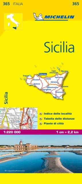 Sicily - Michelin Local Map 365 : Map, Sheet map, folded Book