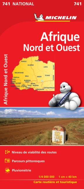 Africa North & West - Michelin National Map 741 : Map, Sheet map Book