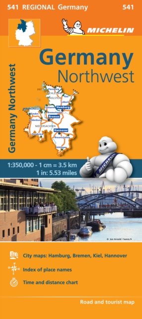 Germany Northwest - Michelin Regional Map 541 : Map, Sheet map, folded Book