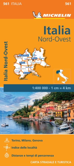 Italy Northwest - Michelin Regional Map 561 : Map, Sheet map, folded Book