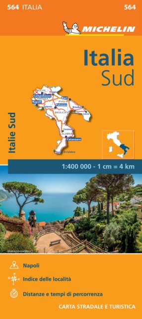 Italy South - Michelin Regional Map 564 : Map, Sheet map, folded Book