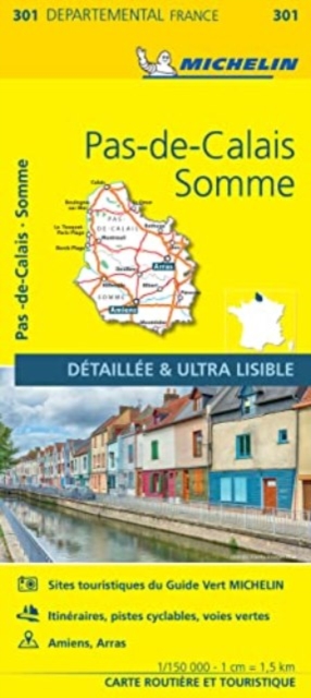 Pas-de-Calais, Somme - Michelin Local Map 301, Sheet map, folded Book