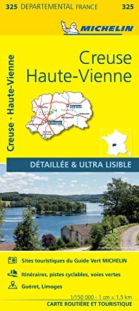 Creuse, Haute-Vienne - Michelin Local Map 325, Sheet map, folded Book