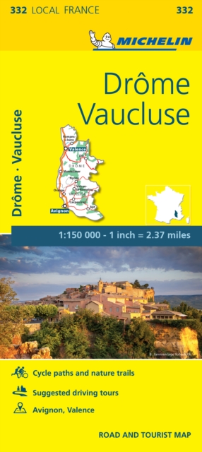 Drome, Vaucluse - Michelin Local Map 332 : Map, Sheet map, folded Book
