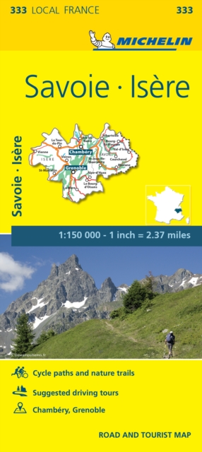 Isere, Savoie - Michelin Local Map 333 : Map, Sheet map, folded Book