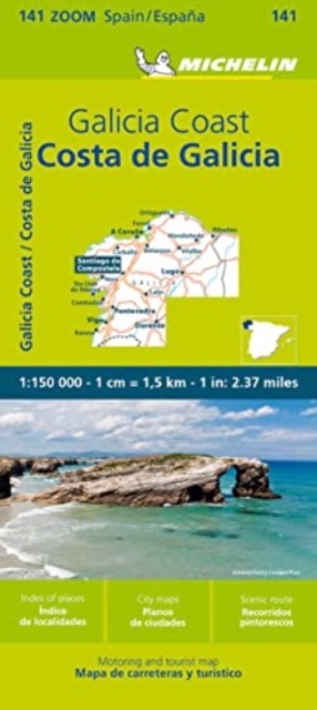 Costa de Galicia - Zoom Map 141, Sheet map, folded Book