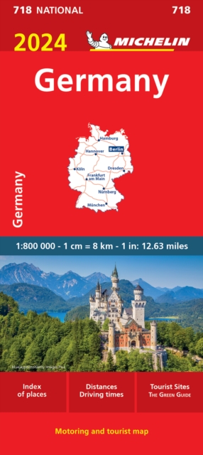 Germany 2024 - Michelin National Map 718 : Map, Sheet map, folded Book