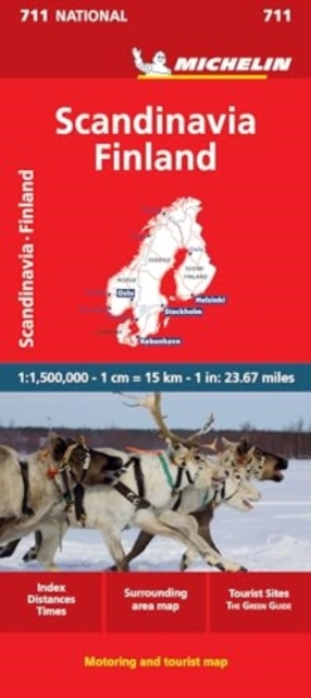 Scandinavia & Finland - Michelin National Map 711 : Map, Sheet map, folded Book